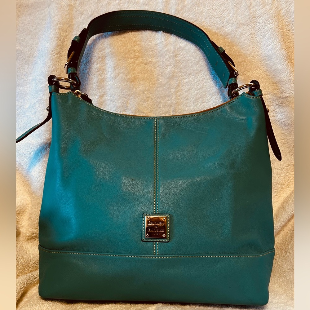 Dooney & Bourke Teal Leather Shoulder Bag